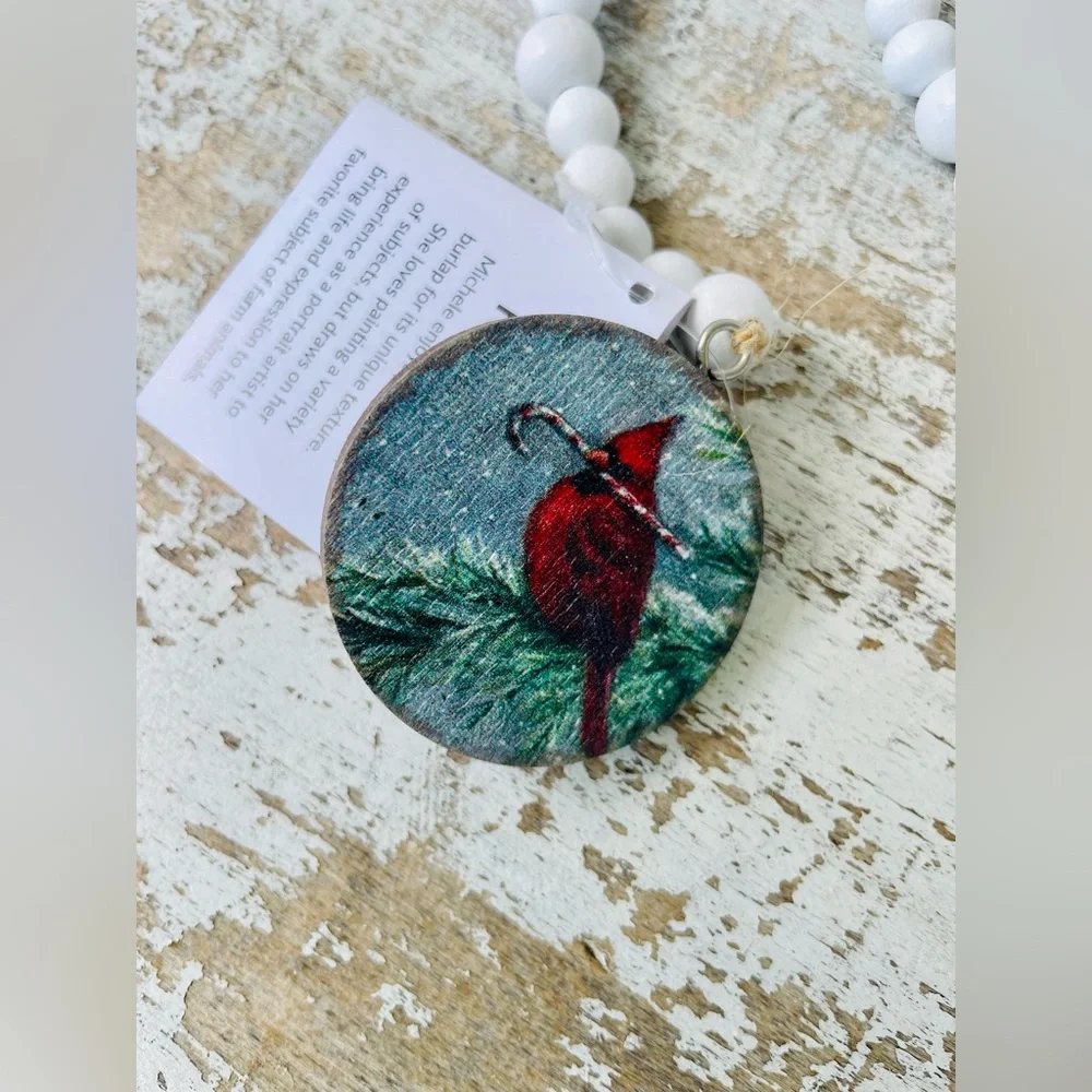 Cardinal Beaded Garland